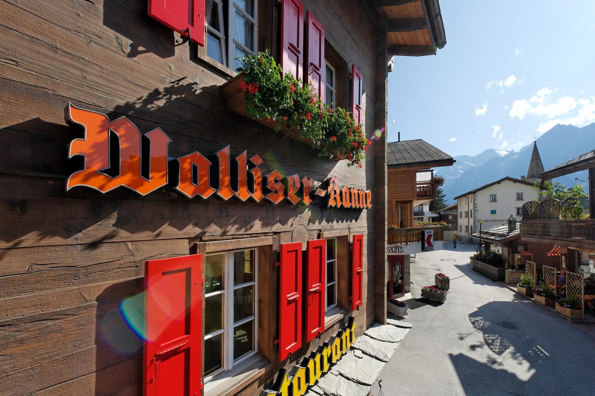 Hotel Walliserkanne Grächen Exterior foto